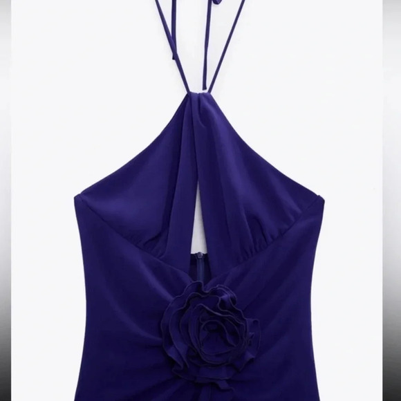 NWT Zara Blue Rose Bodysuit - Picture 7 of 14